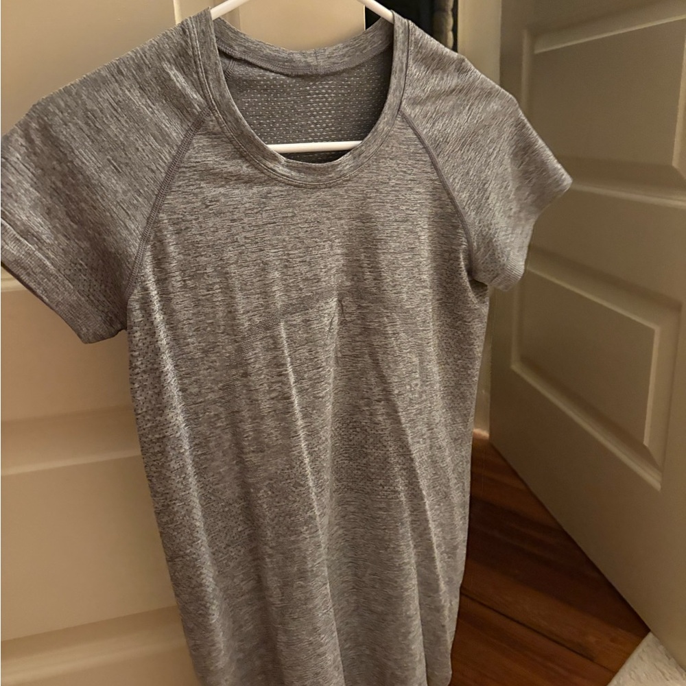 Gray Short Sleeve lululemon swiftly tech